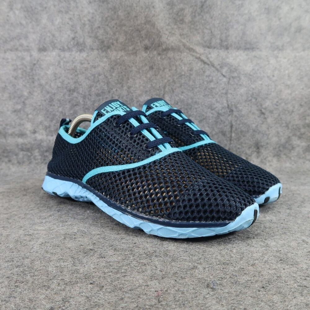Aleader Shoes Women 40 Active Aqua Breathable Water Sport Slip On Blue Quick Dry